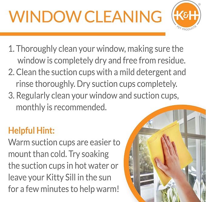 K&H Pet Products EZ Mount Bolster Cat Window Perch - Image 5