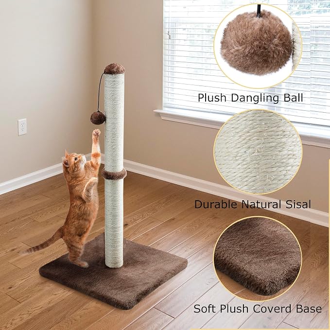 Dimaka 29" Tall Cat Scratching Post, Claw Scratcher - Image 3