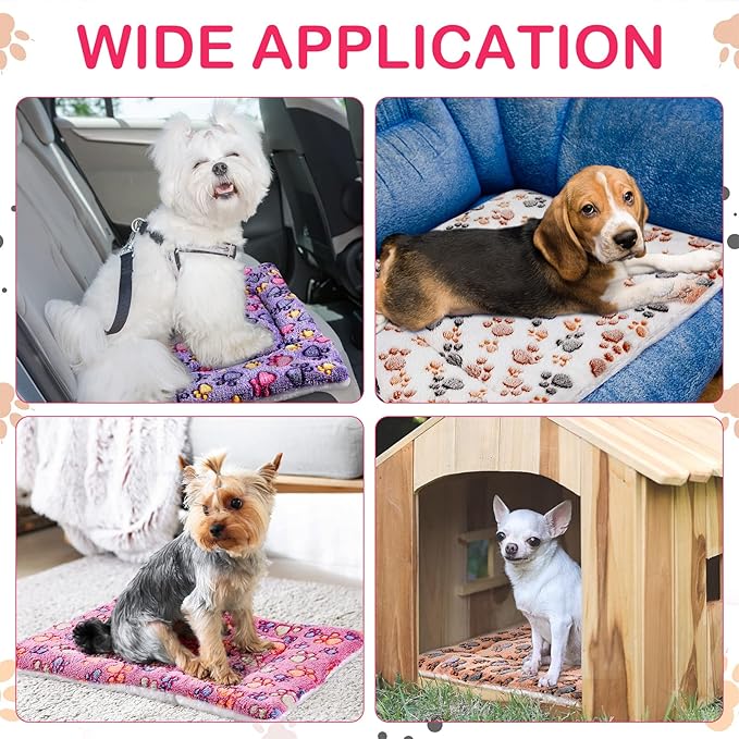 Tuanse 4 Pack Ultra Soft Dog Cat Bed Mat Small Animal Guinea Pig Bed - Image 4