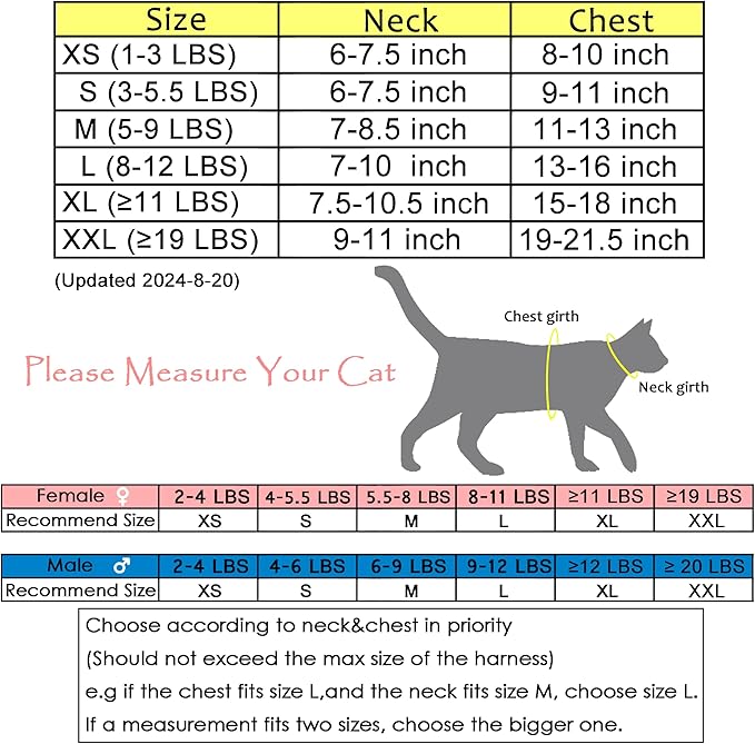 Cat Harness and Leash for Walking Escape Proof, Adjustable Cat Walking Jackets - Image 2