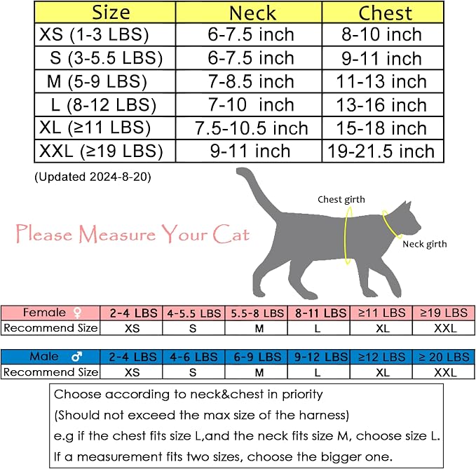 Cat Harness and Leash for Walking Escape Proof Breathable Mesh Fabric, Solid - Image 2