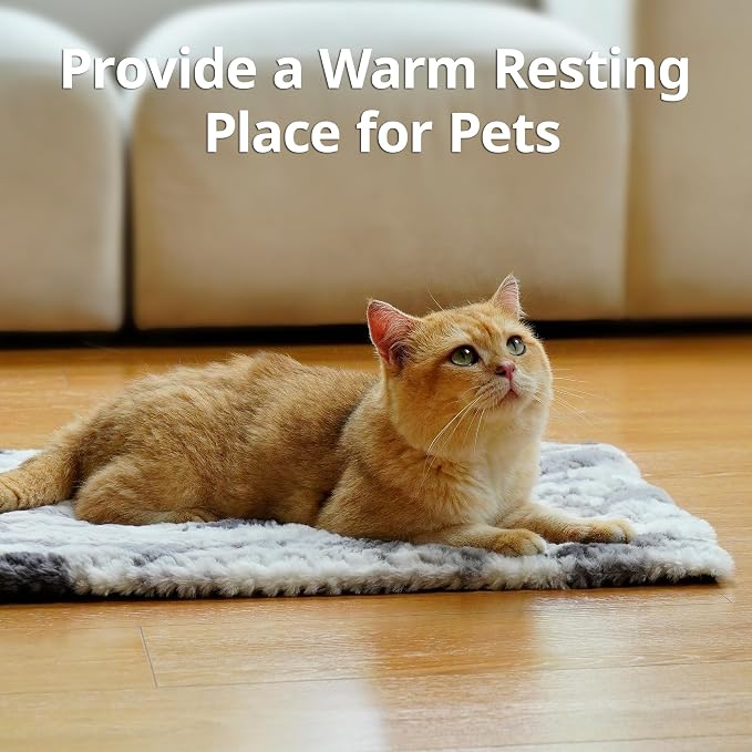 Self Warming Cat Bed, Non-Slip Heated Dog Mat Thermal Blanket - Image 6
