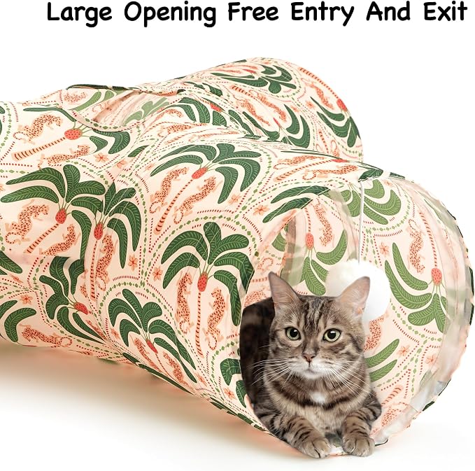 Tempcore Pet Cat Tunnel Tube Cat Toys 3 Way Collapsible, Cat Tunnels - Image 4