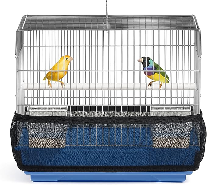 Universal Bird Cage Seed Catcher Universal Mesh Skirt Cover Stretchy Small by TweetinginStyle