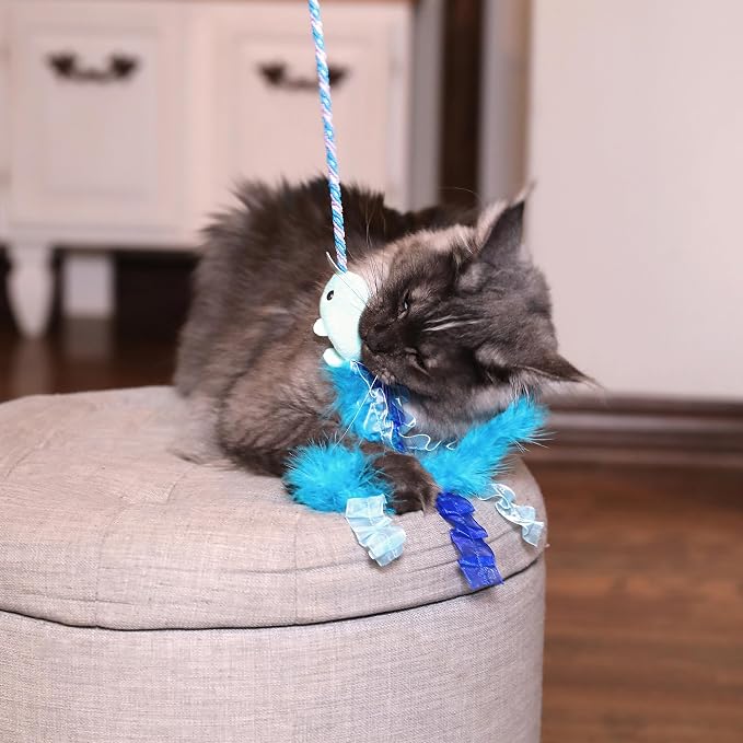 Nifty Narwhal Wand Cat Toy - Image 4
