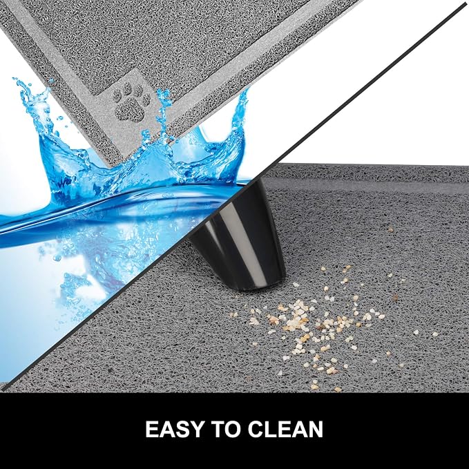 Pet Feeding Mat for Large Dogs and Cats 35" x 25" Flexible and Waterproof Dog - Image 4