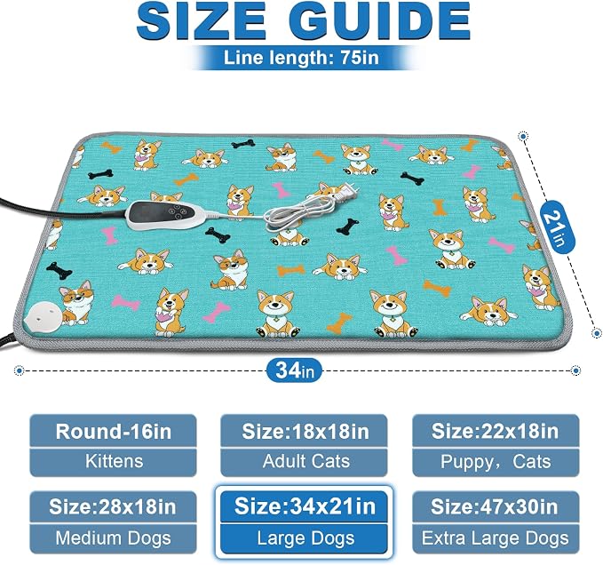 Large Dog Heating Pad 34x21in - Image 2