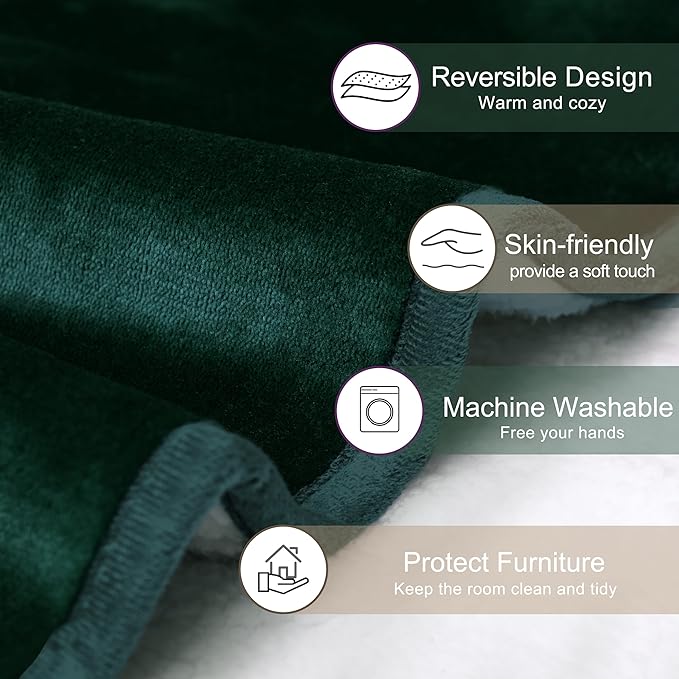 gogobunny Waterproof Bed Blanket, Reversible Sherpa Fleece Throw Blanket - Image 3