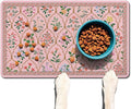 Absorbent Pet Dog Bowl Mat for Food and Water, Pet Cat Food Feeding Mat by Ideasonna