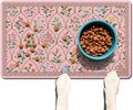 Absorbent Pet Dog Bowl Mat for Food and Water, Pet Cat Food Feeding Mat by Ideasonna