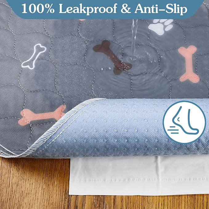 Washable Pee Pads for Dogs, Fast Absorbent Dog Pee Pads for Crate Pet Training - Image 2