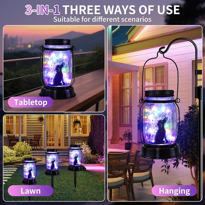kyoryuger Dog Solar Colorful Lanterns Dog Lover Gifts - Image 3