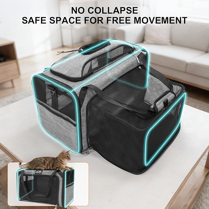 Top and Side Expandable Pet Carriers, in-Cabin Travel Carrier - Image 6