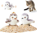Potaroma Cat Toys 2 Pcs Flapping Sandpiper Pair-Mate, Lifelike Birds Chirp by Potaroma