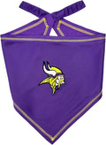 Pets First NFL Minnesota Vikings TIE Bandana, Size Small/Medium. Dog Bandana by PETSFIRST