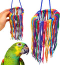 Bonka Bird Toys 51213 Large Aglet Heaven 9" Hanging Cotton Shoelace Ring Toy by BonkaBirdToys