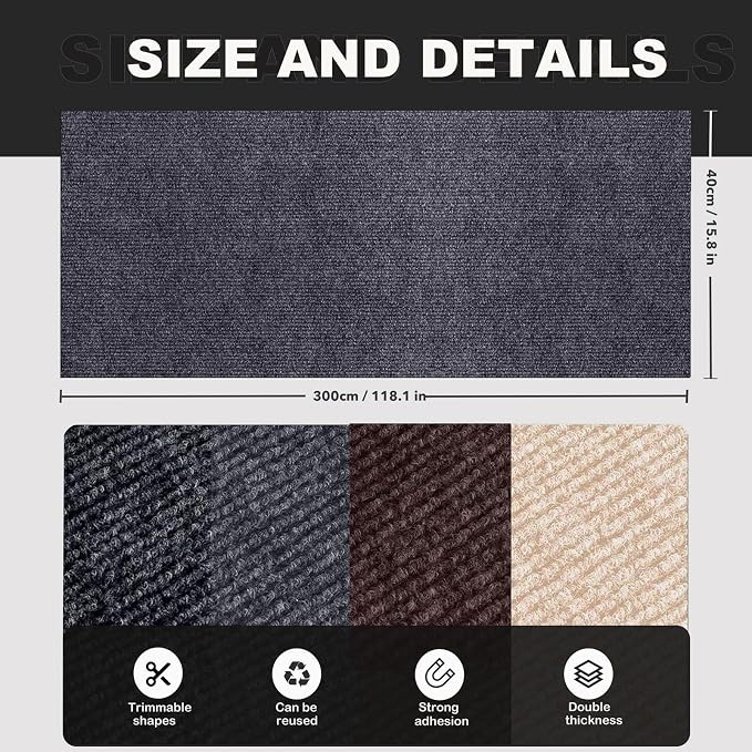 118"X15.8" Self-Adhesive Cat Scratching Mat, Couch Protector from Cat Claws - Image 6