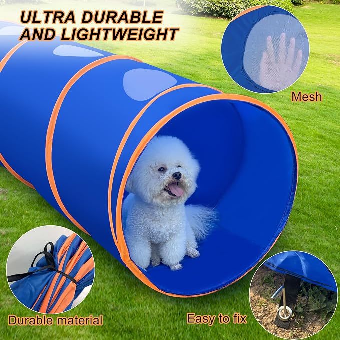 Dog Agility Tunnel with Ventilated mesh, Dog Agility Equipment, Dog Agility - Image 3
