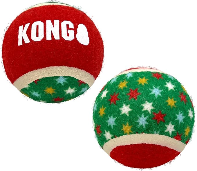 KONG Holiday Sport Balls 2-pk Assorted - Image 2