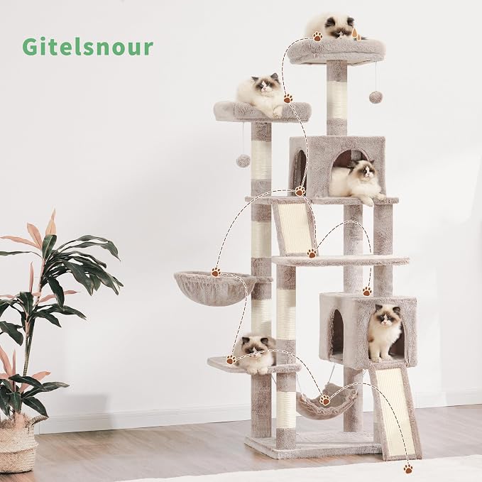 Cat Tree for Indoor Cats, Sturdy Cat Tree House - Image 7