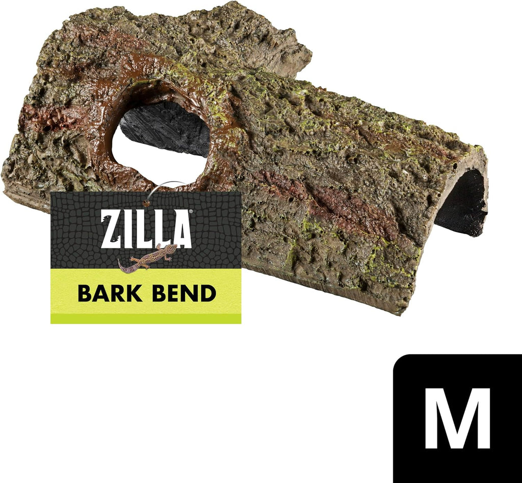 Zilla Pet Reptile Bark Bends, Medium Brown - GlobalHabitat Supply