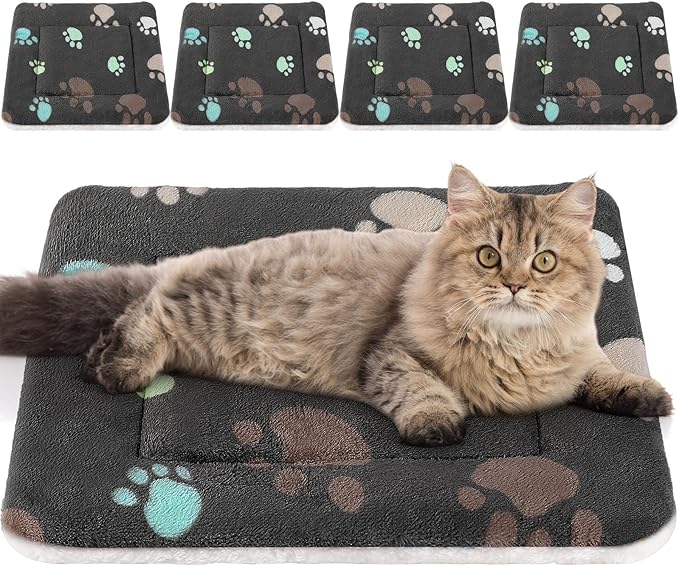 Tuanse 4 Pack Ultra Soft Dog Cat Bed Mat Small Animal Guinea Pig Bed by Tuanse