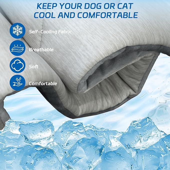 Dog Cooling Mat Self Coolings Foldable Cooling Pad - Image 3