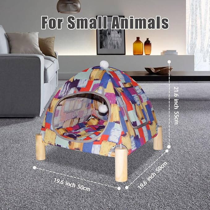 Pozico Portable Cat Tent Bed – Lightweight Foldable Cat House - Image 3