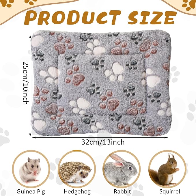 Tuanse 4 Pack Ultra Soft Dog Cat Bed Mat Small Animal Guinea Pig Bed - Image 2