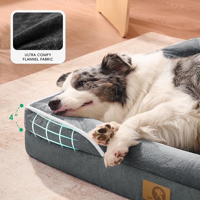 HOMEMATE Dog Bed for Extra Large Dog: 48x35 inch Orthopedic Large Dogs Bed XXL - Image 5