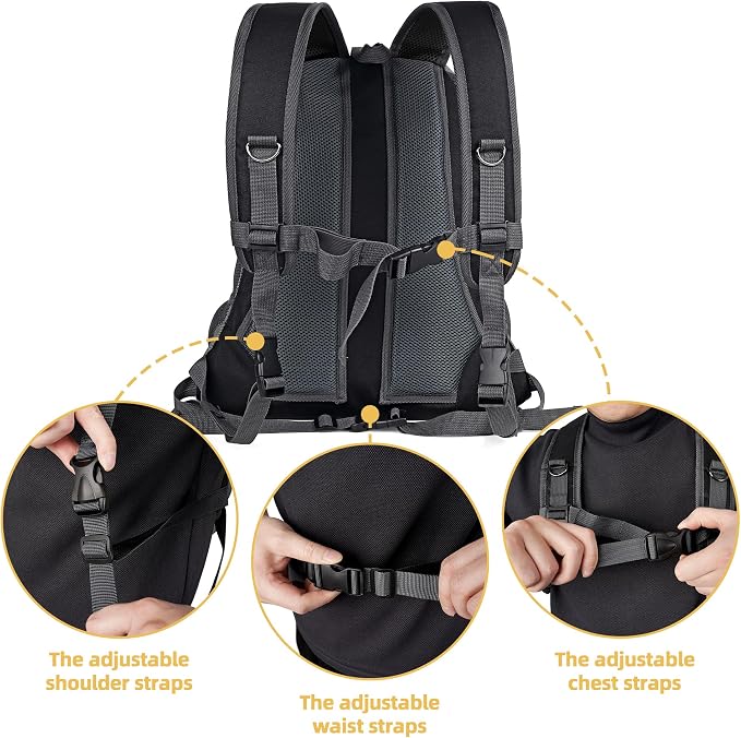 WOYYHO Pet Dog Carrier Backpack Small Dog Front Backpack Ventilated Dog Carrier - Image 3