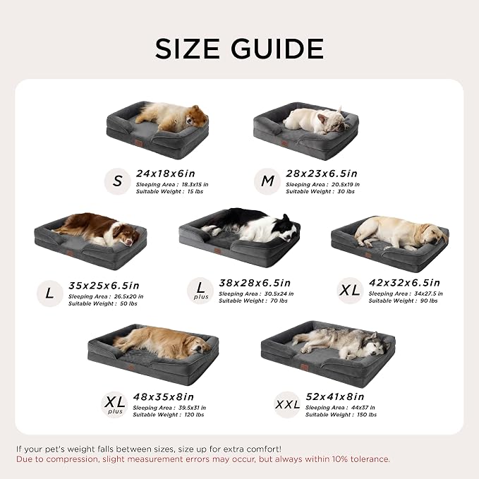 Bedsure Orthopedic Dog Bed Medium Size Dogs - Image 7