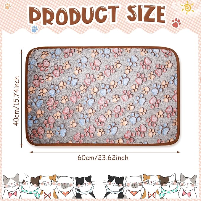Tatuo 4 Pcs Dog Blanket for Pet Cat Blankets Indoor Puppy Teething Stuff Toys - Image 3
