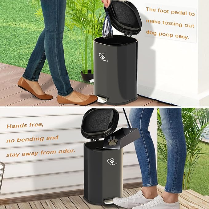 Dog Poop Trash Can Outside, Waste Bin - Image 4
