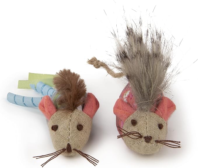 Petlinks HappyNip Mohawk Mice Cat Toys, Contains Silvervine & Catnip by Petlinks%C2%AE