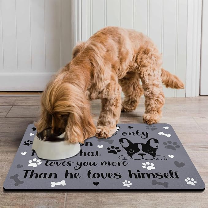 Pet Feeding Mat for Floors Waterproof Dog Mat for Food and Water Absorbent - Image 7