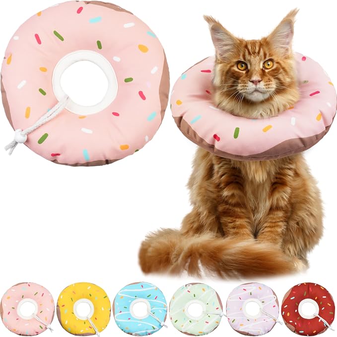 Cat Cone Collar Soft, Waterproof Cat Recovery Collars Spay Cones to Stop by Hpetppy