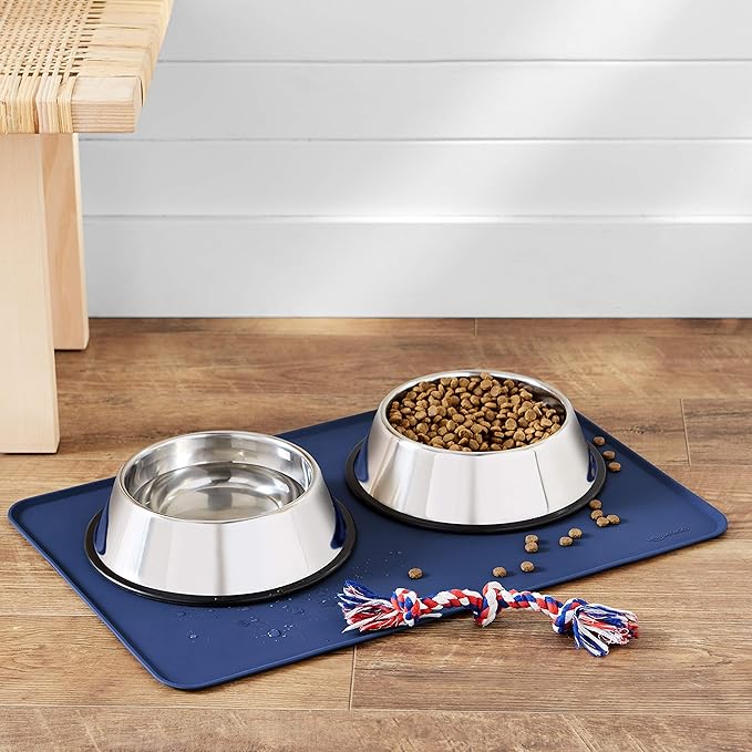 Amazon Basics Waterproof Non-Slip Silicone Pet Feeding Mat - Image 5