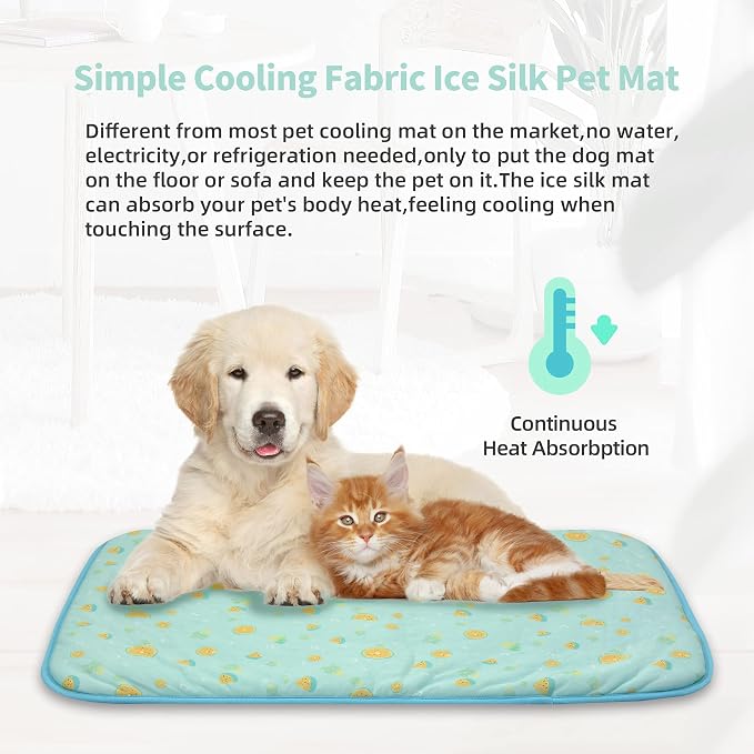 NWK Pet Cooling Mat -20’’ X 16’’ Ice Silk Cooling Mat - Image 3