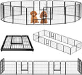 NEWBULIG Dog Playpen 16 Panels 24" Height Foldable Heavy Duty Metal Dog by NEWBULIG