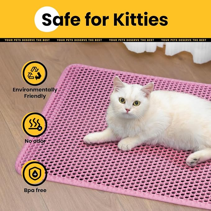 Cat Litter Mat New Size 23.6"x14.6" - Image 5