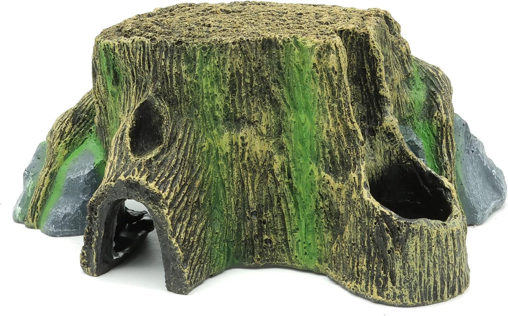 Large Resin Turtle Tank Reptile Hideout Cave - GlobalHabitat Supply
