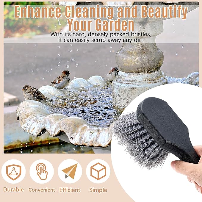2 Pcs Bird Bath Cleaning Brush Hard Bristle Stiff Bristle Brush - Image 3