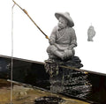 LIYAOLI Mini Fisherman Statue for Aquarium Decor by LIYAOLI