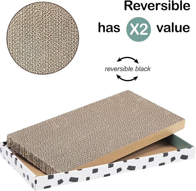 PAWSFANS Cat Scratcher Cardboard Scratch Pad - Image 4