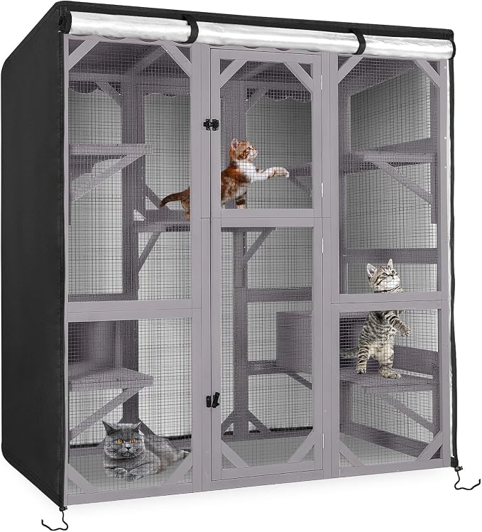 Kingling Outdoor Cat House Cover by Kingling