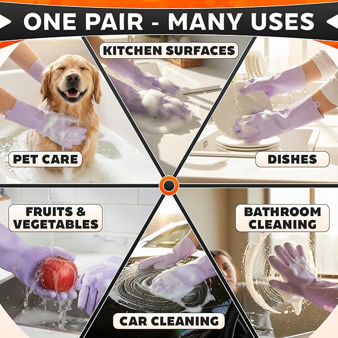 ALPENKOK Silicone Dish Gloves - Image 5