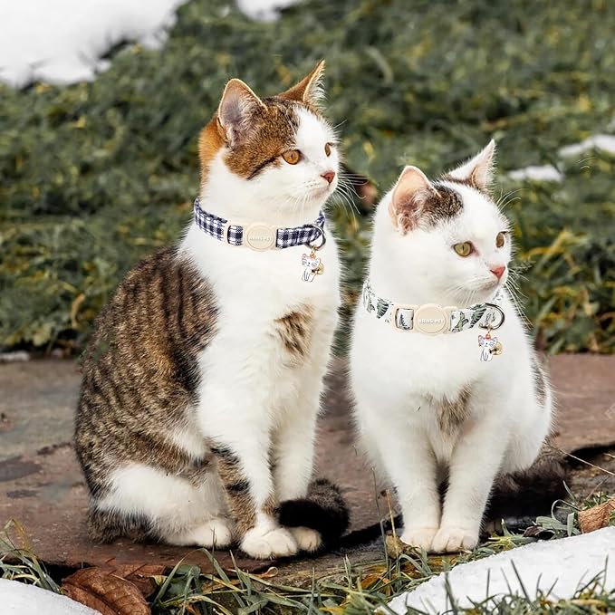 ARING PET 2 Pack Cat Collar-Cute Cotton Cat Collar - Image 4