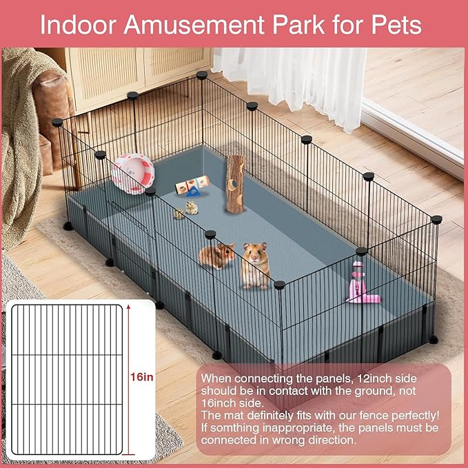 12 Panels Small Animal Playpen, C&C Cage - Image 4
