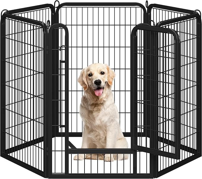 Yaheetech Dog Playpen Outdoor, 40 inch 6 Panels Dog Pen Indoor Heavy Duty Puppy by Yaheetech